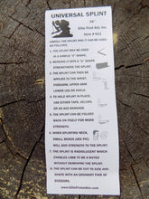 Load image into Gallery viewer, Survival - Universal Splint Instructions - Wilderness Survival Systems : Picture