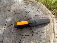 Load image into Gallery viewer, Survival Knife - Mora Basic 546 - in sheath front - Wilderness Survival Systems : Picture