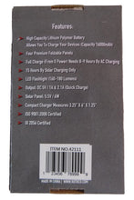 Load image into Gallery viewer, rothco folding solar panel with power bank - Wilderness Survival Systems