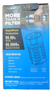 RapidPure Purifier Plus Water Bottle - Wilderness Survival Systems 