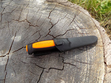 Load image into Gallery viewer, Survival Knife - Mora Basic 546 - Inside sheath front closer - Wilderness Survival Systems : Picture 

