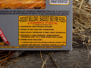 Survival - Baddest Bee Fire Fuse and Bellows Combo Pack Package Description - Wilderness Survival Systems : Picture 