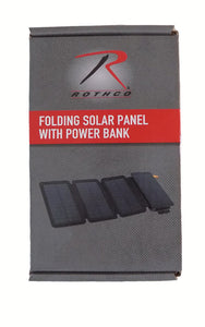 Rothco folding solar panel with power bank - Wilderness Survival Systems
