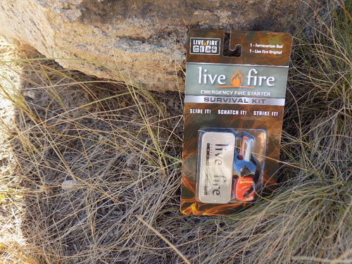 Survival Fire Starter - Live Fire Original - Packaging - Wilderness Survival Systems : Picture  