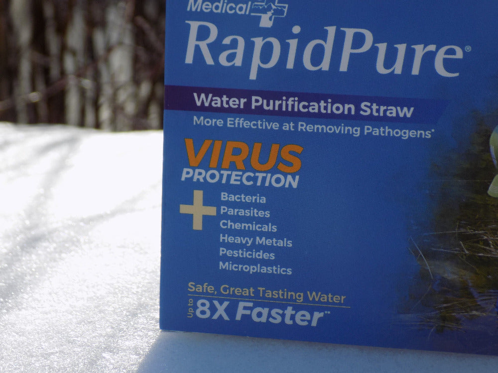 RapidPure Water Purification Straw Wilderness Survival Systems